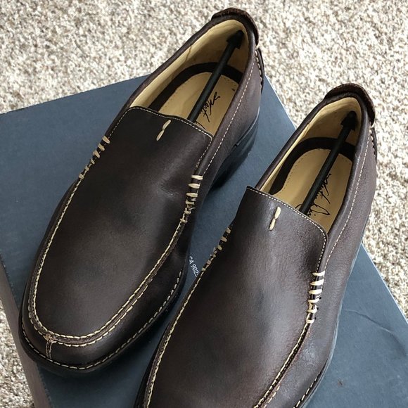 Martin Dingman Classic Diamond KURT Leather Venetian Loafers 530082M 9-1/2 NWT - Picture 2 of 10